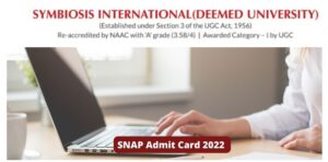 SNAP Admit Card 2022 To Release on December 5 For Test 1, Download Hall Ticket at snaptest.org