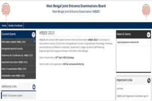 WBJEE 2023 Information Bulletin Out at wbjeeb.nic.in; Exam on April 30