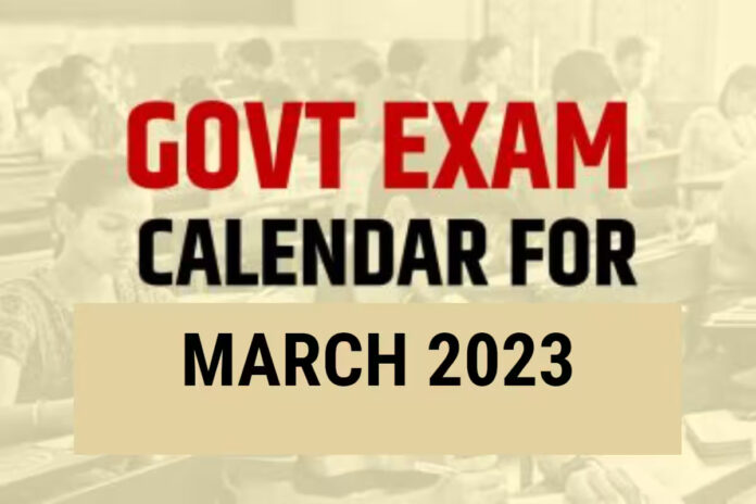 Govt Exam Calendar For March 2023: From LIC ADO Prelims to MP Patwari Exam; Check Schedule Here