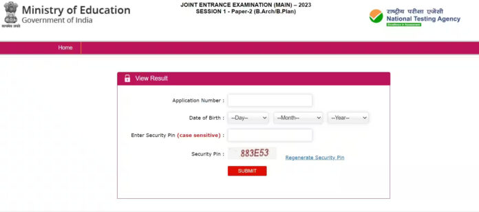 JEE Main 2023 Paper 2 Result DECLARED, on jeemain.nta.nic.in, Here’s How to Check