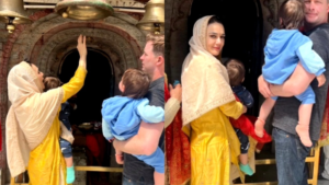 Preity Zinta, hubby Gene take their twins Jai, Gia for temple visit in Shimla