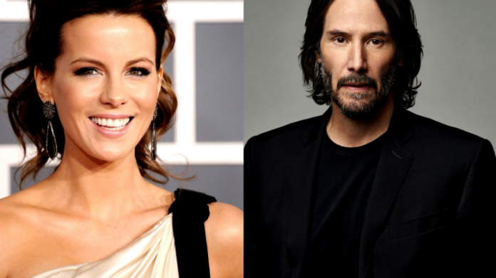 Kate Beckinsale praises Keanu Reeves for helping save her from Cannes wardrobe malfunction