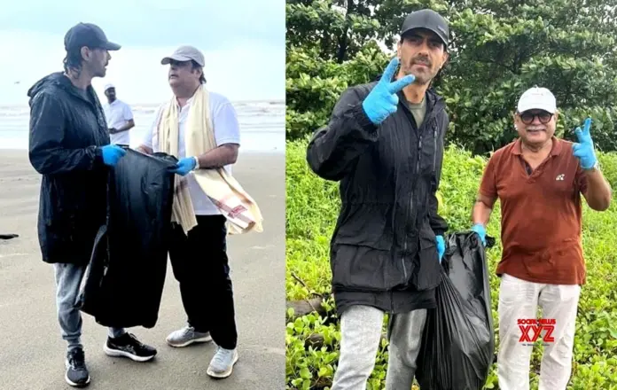 Arjun Rampal cleans Miramar Beach in Goa: ‘Leave a clean planet for future generations’