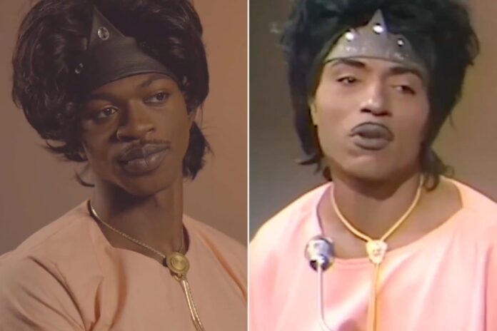 Lil Nas X shows off dance moves in Little Richard Halloween costume