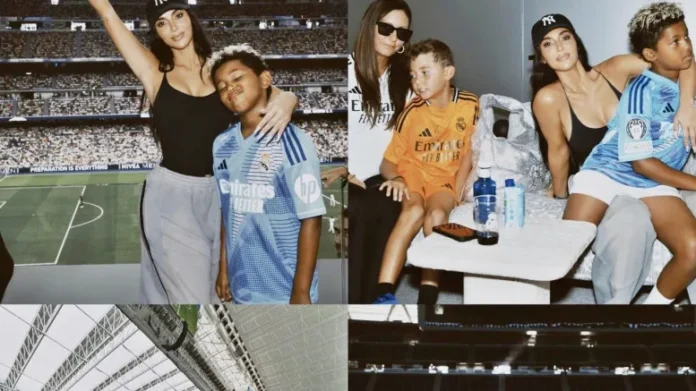 Kim Kardashian enjoys Soccer Mom Tour in Madrid with kids